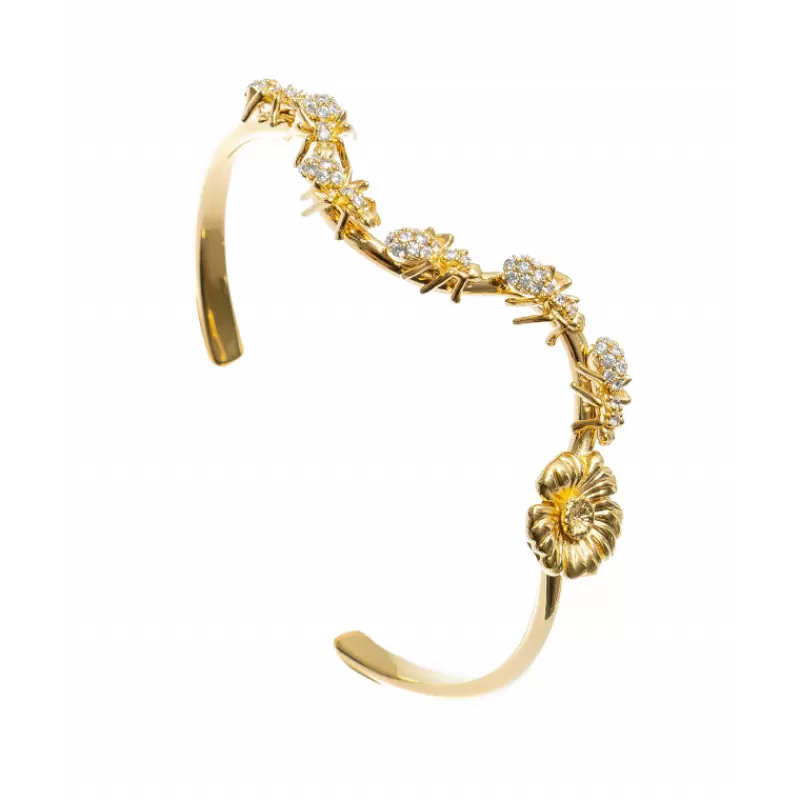 Bracciale Rigido Con Fiore Bugs-Vivetta Clearance