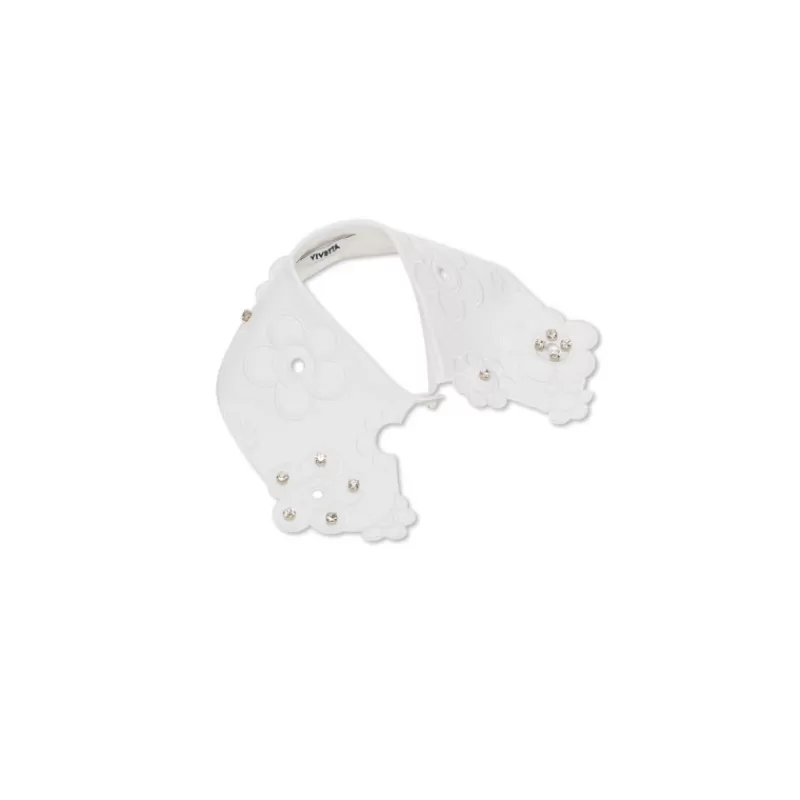 Collar With Flower Motif-Vivetta Shop