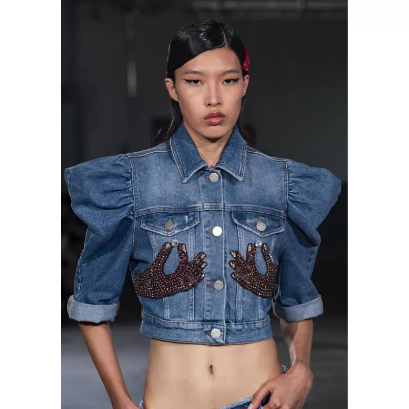Denim Jacket With Hands-Vivetta Online