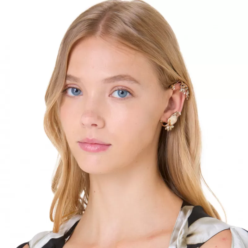 Floral Mono Ear Cuff-Vivetta Outlet