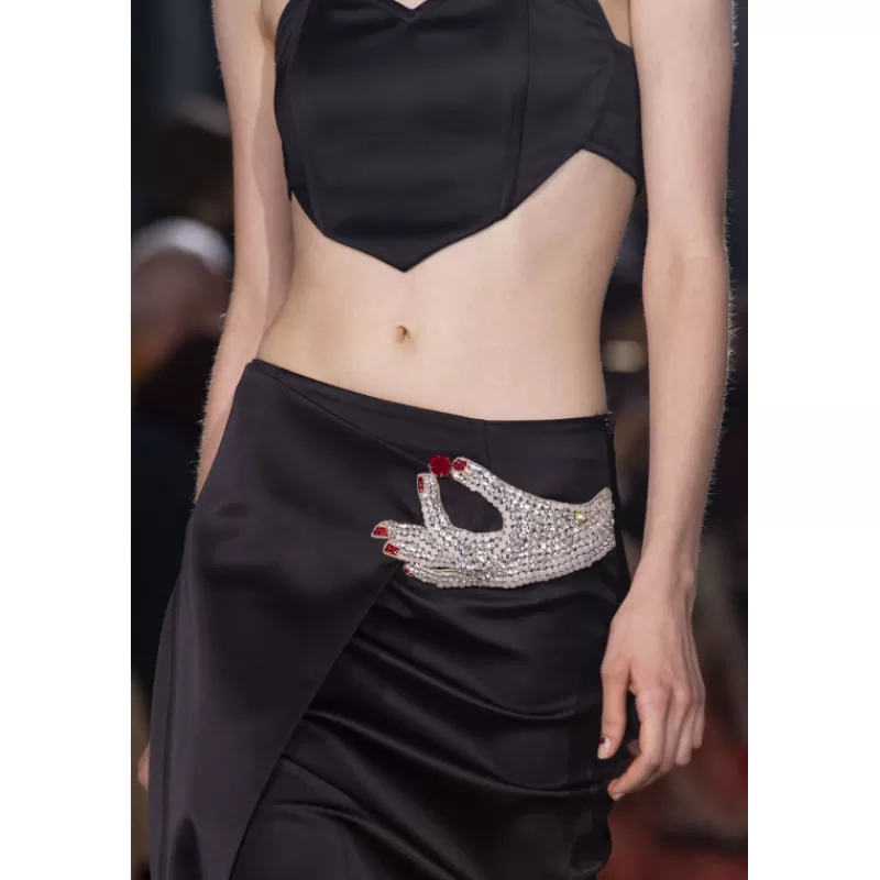 Hand Jewel Midi Skirt-Vivetta Cheap