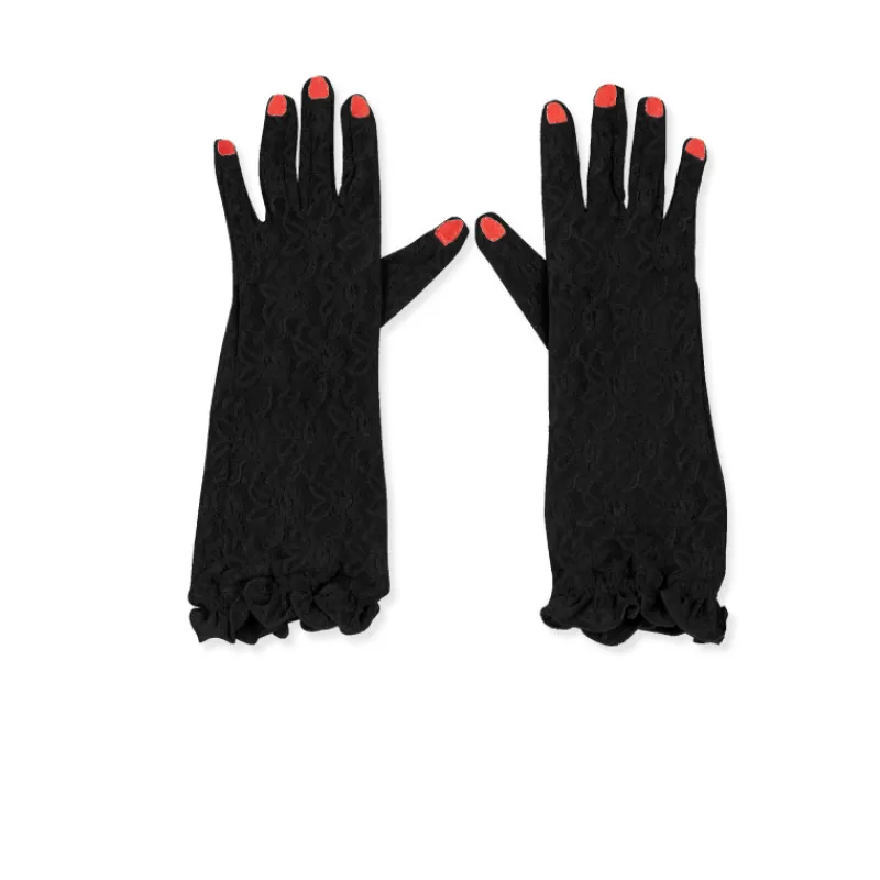Lace Gloves With Embroidered Nails-Vivetta Online