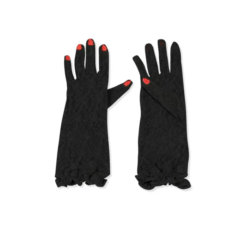 Lace Gloves With Embroidered Nails-Vivetta Online