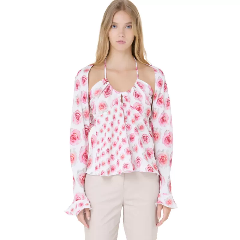 Rose Print Blouse-Vivetta Cheap
