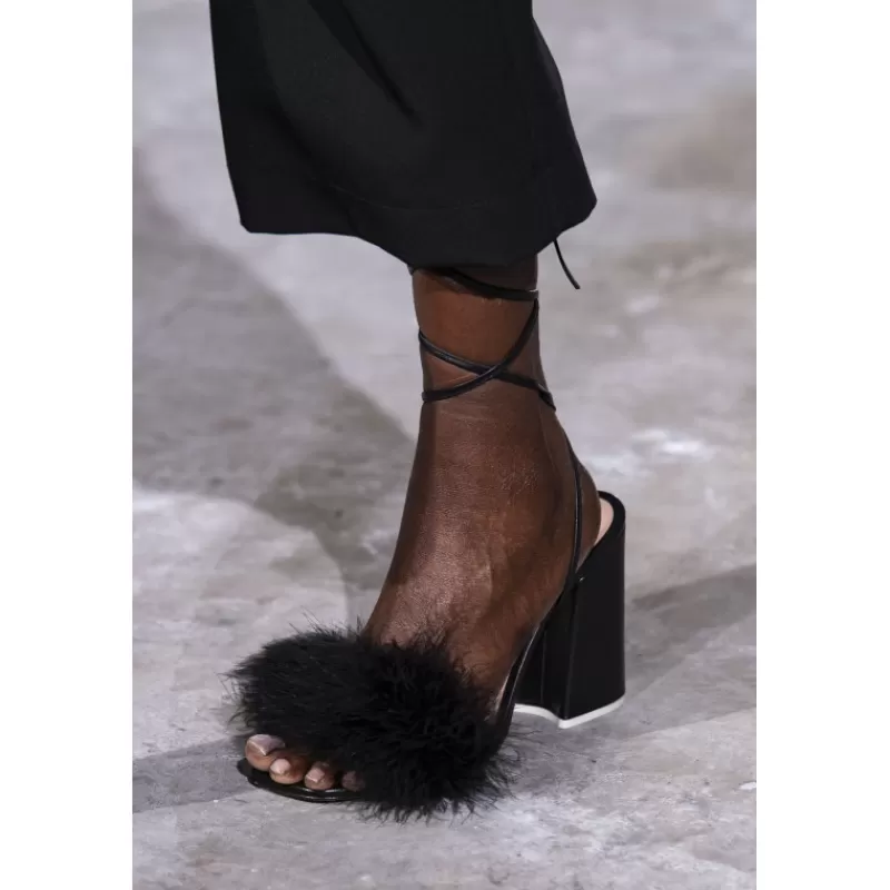 Sandals With Marabu-Vivetta Outlet