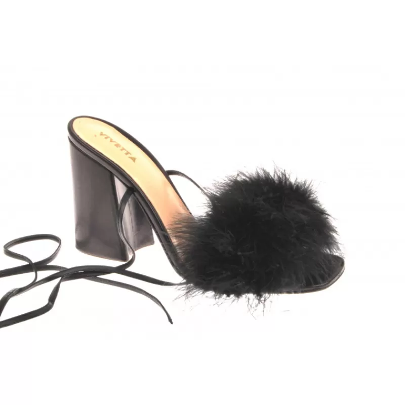 Sandals With Marabu-Vivetta Outlet